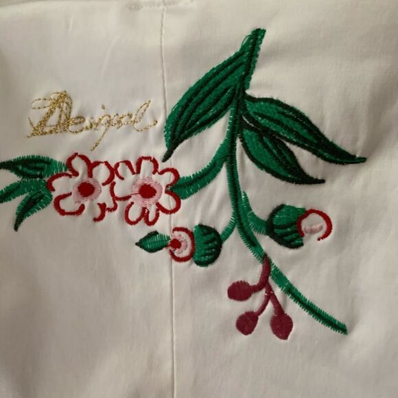 DESIGUAL coat trench white GREEN floral - Picture 6 of 7